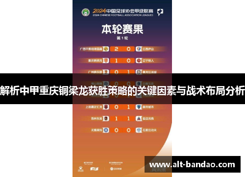 解析中甲重庆铜梁龙获胜策略的关键因素与战术布局分析
