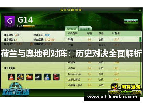 荷兰与奥地利对阵：历史对决全面解析